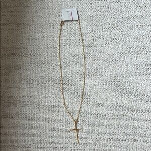 NWT Love Stylize Thin Cross Chain Necklace